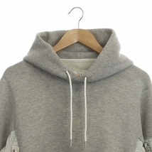 サカイ sacai Sponge Sweat x MA-1 Hoodie プルオーバーパーカー 切替 フード 3 グレー /DF ■OS ■AD メンズ_画像4