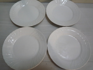4枚セット 19cm プレート リチャード ジノリ ディッシュ ベッキオホワイト 白 皿 丸皿 Richard Ginori 