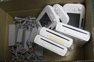 WiiU本体/ゲームパッド/ACアダプタジャンク まとめて12個セット 動作未確認のためジャンク品B