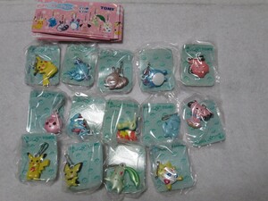 ポケモン　ファスナーホルダー パールバージョン 全14種　フィギュア　ピカチュウ チコリータ ワニノコ ヒノアラシ　キーホルダー