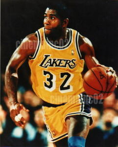  Magic * Johnson / contest middle. photograph / Ray The Cars / basketball 