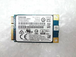 TOSHIBA THNSNJ128GMCY SSD 128GB mSATA 使用時間:14421時間 中古動作品(r)