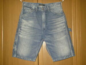  Johnbull pe Inter Denim short pants half Short . Inter pants work pants USED processing Vintage processing M. Inter 