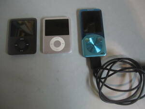 ジャンク作動未確認部品取り　ipod2コとSONYデジタルプレーヤー