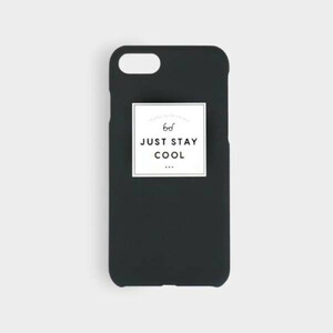 BGM アイフォン iPhone 7 8 SE2 スマホケース Keep Cool キープ クール ブラック BP-A0659