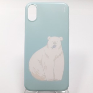 BGM iPhoneX XS アイフォン Polar Bear ポウラーベアー 水色 スマホケース BP-A1224