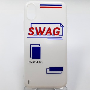 BGM iPhoneX XS アイフォン Swag ホワイト スマホケース BP-A1203