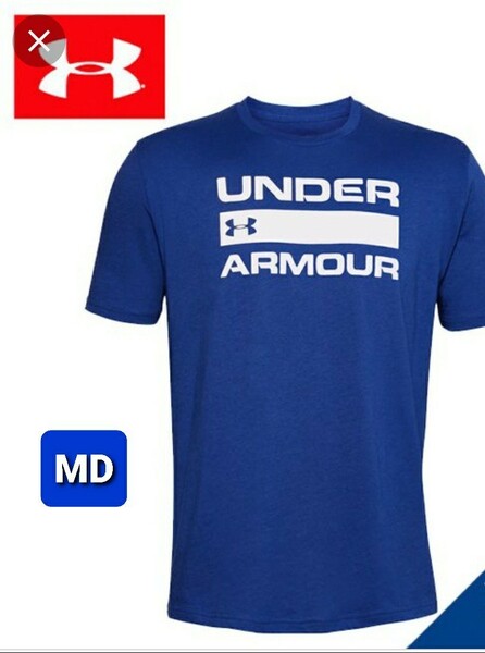 【新品】UNDER ARMOUR 半袖Tシャツ/ブルー MDサイズ