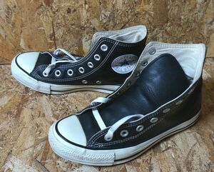 Converse　レザーオールスター　23.5㎝　黒　コンバース