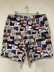 ※Supreme シュプリーム Labels Pique Shorts 総柄 ハーフ ショート パンツ L 　　　　 BJBB.F