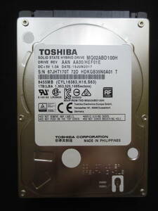 【中古動作品】TOSHIBA 2.5インチ SSHD SATA(Serial ATA) 1TB MQ02ABD100H 東芝