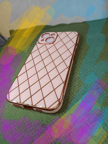 iPhone13 ケース カバー 格子枠、海外商品