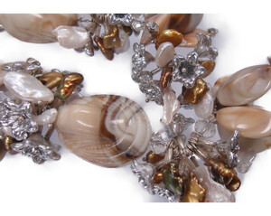 K2189 実物とても綺麗 個性的　天然真珠 ネックレス