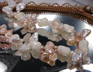 K2021 実物とても綺麗 個性的　天然真珠 ネックレス