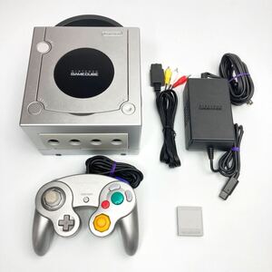 ★動作確認済み★ ニンテンドーゲームキューブ シルバー 本体 一式 コントローラー メモリーカード 任天堂 ゲームキューブ Nintendo GC 銀