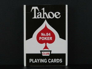 ca373【未開封品】Tahoe/タホー(黒)◆No.84 POKER CARTOUCHE CLUB BACK/カルトゥーシュ・クラブ・バック/KY製/レアデック/トランプ