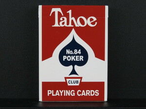 ca375【未開封品】Tahoe/タホー(赤)◆No.84 POKER CARTOUCHE CLUB BACK/カルトゥーシュ・クラブ・バック/KY製/レアデック/トランプ