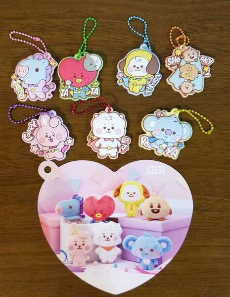 BT21　ぷっくりラバマスグミ2　TATA RJ MANG 　COOKY　CHIMMY　COYA SHOOKY BTS　7種セット