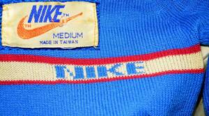 v114//NIKEkamaboko Nike 70's orange swoshu sweater Vintage beautiful goods!