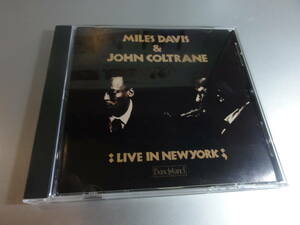 MILES DAVES & JOHN COLTRANE　　 マイルス・デイヴィス&ジョン・コルトレーン　　 LIVE IN NEW YORK 　　 国内盤