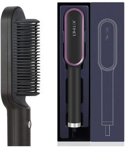 ヘアアイロン ブラシ アイロン 30秒 急速加熱 ヘアアイロン 2way ストレートブラシ カール ブラシ付き ヘアアイロン