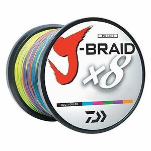 Daiwa J-Braid 3000 Meter 65# Bulk Spool Multi-Color JB8U65-3000MU 海外 即決