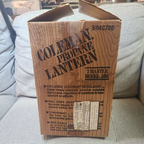 Coleman Lantern 5114C700 Vintage Original Box 2 Mantle W/Paperwork ...