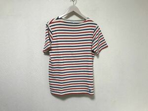 本物オーシバルORCIVALオーチバルボーダー柄コットン半袖TシャツバスクシャツスーツミリタリーアメカジビジネスサーフメンズSフランス製3