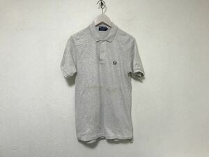  genuine article Fred Perry FREDPERRY cotton polo-shirt with short sleeves military American Casual Surf men's L light gray Golf made in Japan sport 