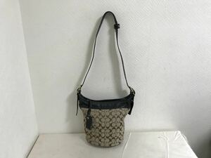 本物コーチCOACH本革レザーキャンバスショルダーバッグビジネスボディポシェットバックメンズレディース紫シグネチャー柄旅行トラベル