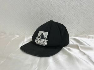 本物エクストララージXLARGEキャンバスロゴワッペンキャップ帽子サーフミリタリーアメカジ黒ブラックメンズ旅行トラベル