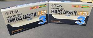 TDKのSPECIAL USE ENDLESS CASSETTE エンドレスカセットテープEC-3M（未使用2本セット）