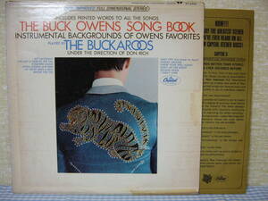 【LP】THE BUCKAROOS / THE BUCK OWENS SONG BOOK　バッカルーズ　Don Rich Tom Brumley　歌詞カード付