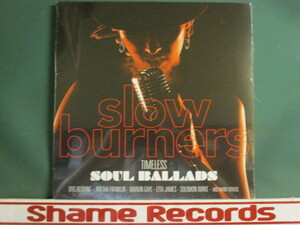 ★ VA ： Slow Burners Timeless Soul Ballads LP ☆ (( ソウル バラード集 / Marvin Gaye / Aretha Franklin / Etta James 他 / 新品