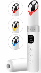 ANLAN 目元ケア 美顔器 温熱ケア 3種類光エステ 振動機能 LCDディスプレイ 温度調節可能 目元エステ 口元ケア USB