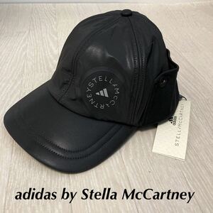 新品　アディダス　adidas by Stella McCartne パデッドキャップ　黒　黒キャップ　リサイクルポリエステル