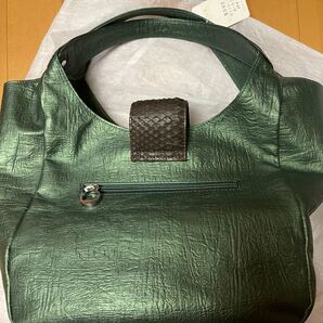 馬皮 パイソン ハンドバッグ