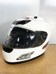 ◎★ 中古★MHR ヘルメット Fibreglass フルフェイス サイズM ホワイト【モデル1101】ANU9