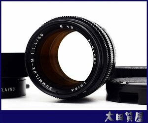  pawnshop exhibition *LEICA SUMMILUX-M 50mm F1.4 E43zmi look s exclusive use with a hood used *1 jpy ~