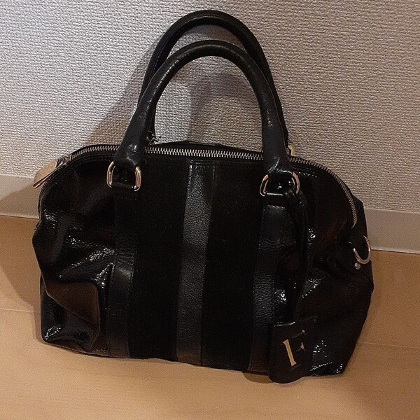 FURLA ハンドバッグ ミニボストン 黒