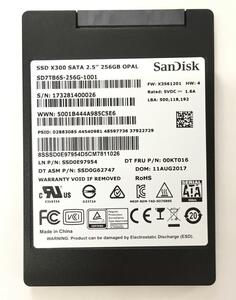 K46233 SanDisk SATA 2.5インチ 256GB SSD 1点【中古動作品】......