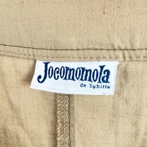 #snc ホコモモラ jocomomola ジャケット シャツ 40 ベージュ ダブルジップ ノーカラー 麻混 レディース [729796]_画像8