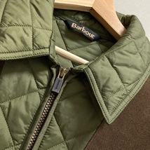 #wnc バブアー Barbour ブルゾン S カーキ 茶 キルティング 中綿 ダブルジップ メンズ [747831]_画像7