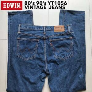 [ быстрое решение ] размер надпись 33 EDWIN Edwin 80's90's YT1056-92 хлопок 100% Denim Vintage Denim orange стежок голубой джинсы 