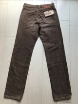 新品【即決】W31 EDWIN エドウィン レギュラーストレート 50303 ユーズドウォッシュ REBEL USEDWASH 日本製綿100% ブラウン系茶色デニム_画像4