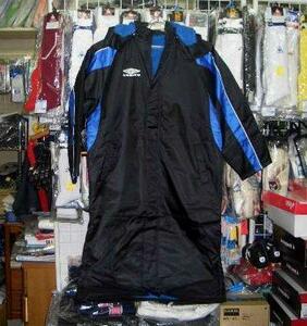  popular : Umbro long boa coat black × blue 140cm* new goods /