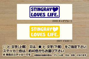 STINGRAY LOVES LIFE. ステッカー Wagon R_ワゴンR_ワゴンアール_スティングレー_ハイブリッド_X_FX_FZ_T_MH55S_改_カスタム_ZEAL鈴木4