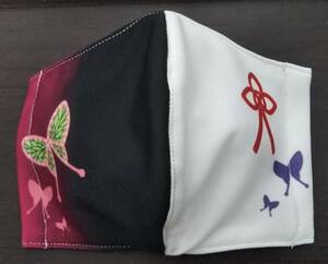 каштан цветок . kana .# внутренний маска резина есть ... лезвие образ рисунок бог передний тип свадьба кимоно японский костюм костюмированная игра тоже 