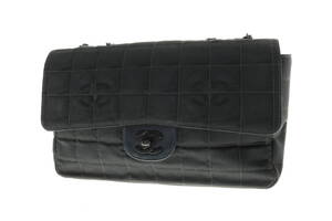 VMPD4-62-27 CHANEL シャネル ショルダーバッグ ニュートラベルライン ココマーク チェーン 6番台 レディース ブラック ギャラ付き 中古