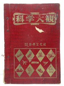 ! world culture company science large . no. 13 number ~22*24 number / science ..No.2[ all 12 pcs. ] rare that time thing! with defect passing of years storage goods 